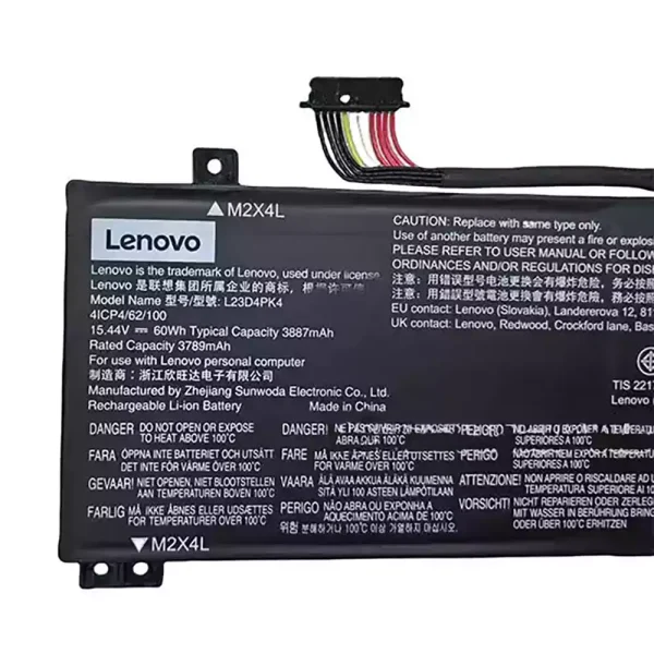 Batería Para Laptop LENOVO L23C4PK4 L23M4PK4 L23D4PK4 - Imagen 3