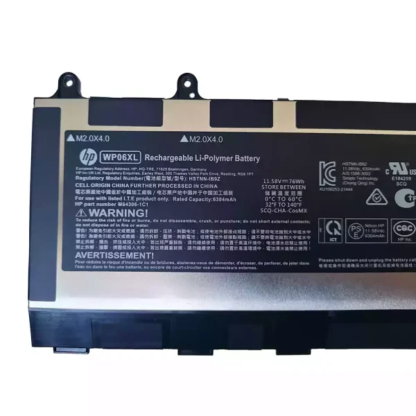 Batería Para Laptop HP WP06XL - Imagen 3