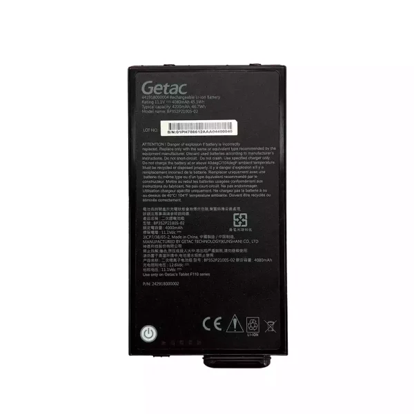 Batería Para Laptop Getac BP3S2P2100S-02 BP3S1P2680B Getac F110