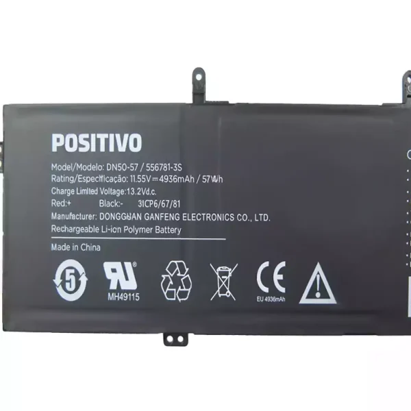 Batería Para Laptop POSITIVO DN50-57 556781-3S - Imagen 3