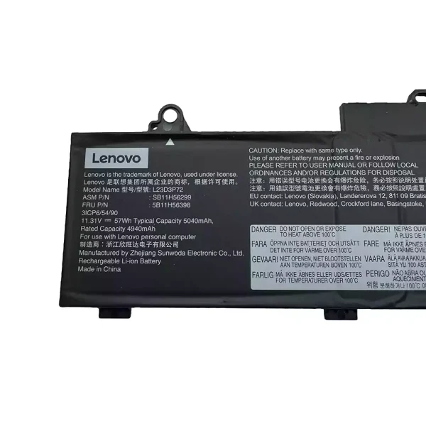 Batería Para Laptop Lenovo L23D3P72 L23M3P70 L22D3P71 - Imagen 2
