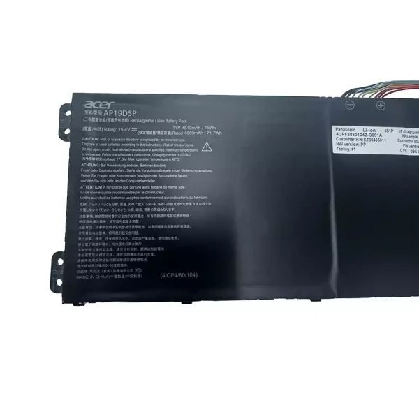 Batería Para Laptop ACER AP19D5P - Imagen 3