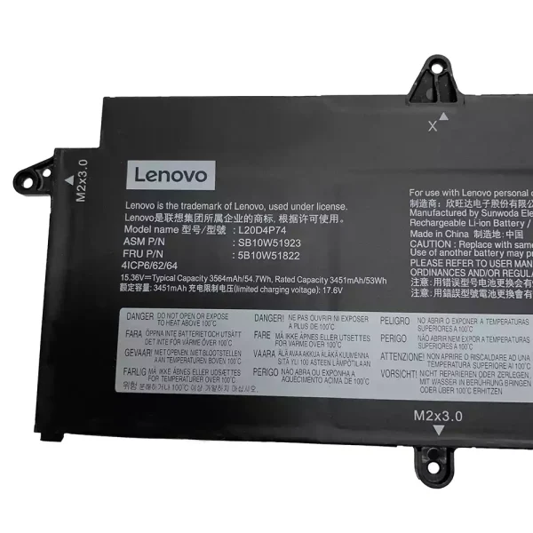 Batería Para Laptop LENOVO L20M4P74 L20C4P74 - Imagen 2