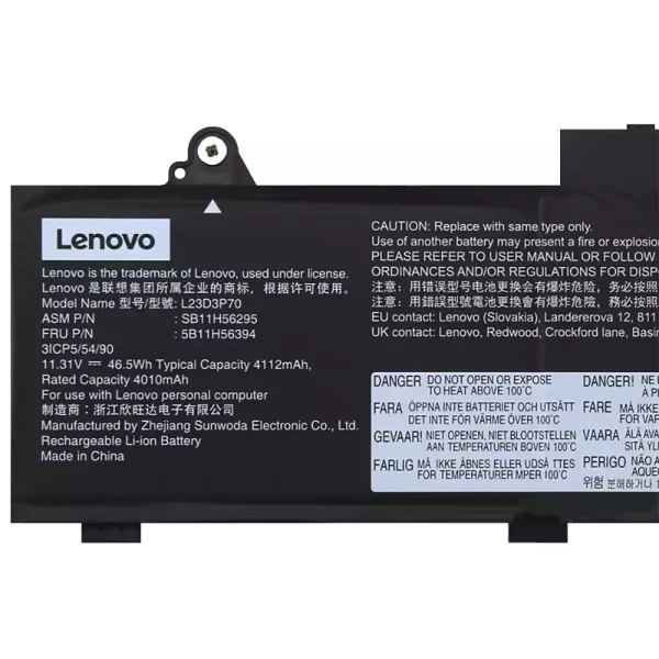 Batería Para Laptop Lenovo L23D3P70 L23X3P70 L23M3P70 - Imagen 3
