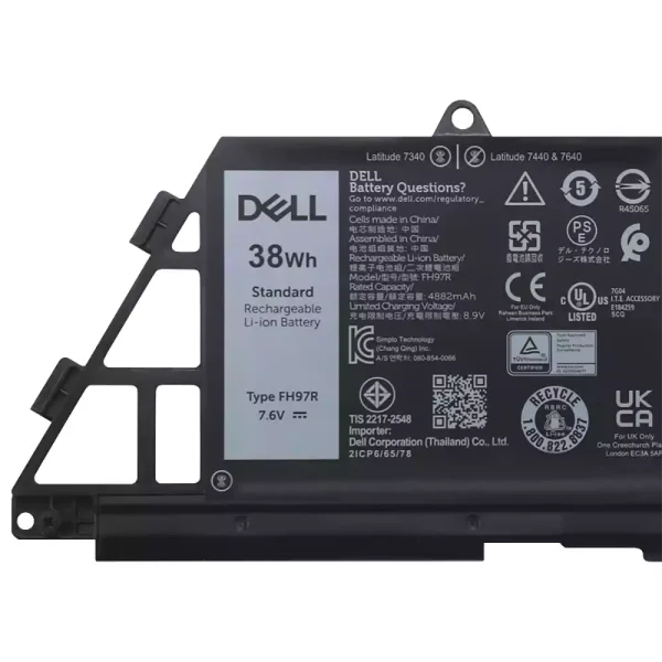Batería Para Laptop DELL FH97R 76KVG 599M7 - Imagen 3