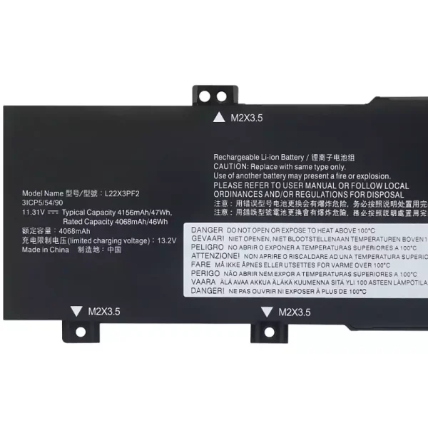 Batería Para Laptop LENOVO L22X3PF2 L22L3PF2 L22M3PF2 L22D3PF2 L22C3PF2 - Imagen 3