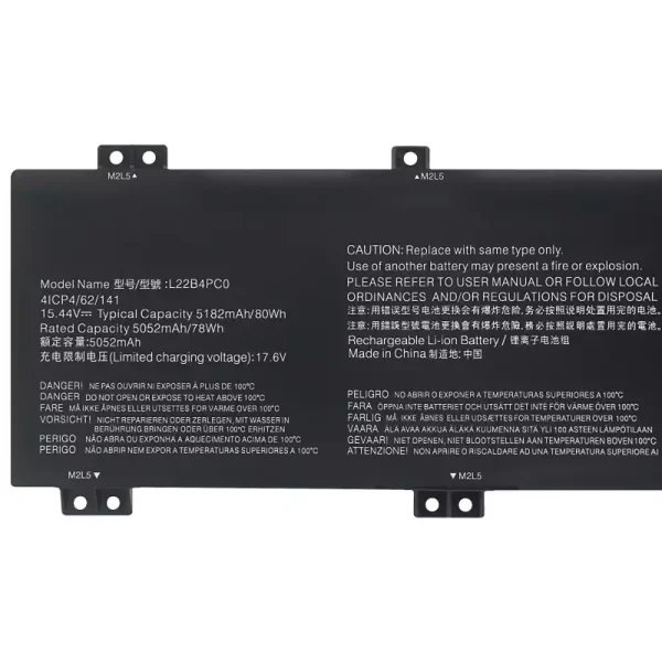 Batería Para Laptop LENOVO L22B4PC0 L22M4PC0 L22D4PC0 L22C4PC0 L22X4PC0 - Imagen 3