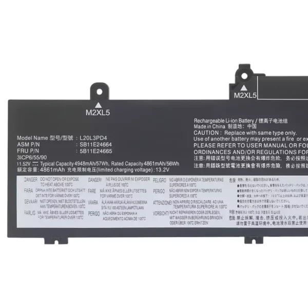 Batería Para Laptop LENOVO L20M3PD4 L20L3PD4 - Imagen 3