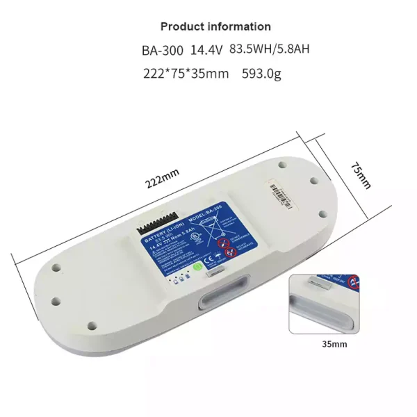 Batería para Inogen Oxygen Machine 1400-1020 1400-1030 1400-1000 - Imagen 2