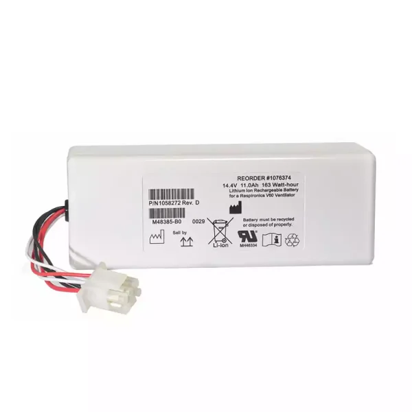 Batería para RESPIRATEUR V60 V60S,88881344 1076374