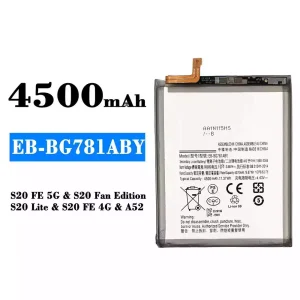 Batería EB-BG781ABY para Samsung Galaxy A52/S20 FE 5G/S20 Fan Edition/S20 Lite/S20 FE 4G
