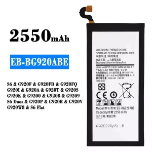 Batería EB-BG920ABE para Samsung S6/S6 Duos/S6 Flat