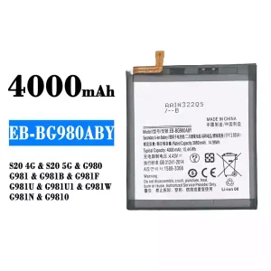 Batería EB-BG980ABY para Samsung S20 4G/S20 5G