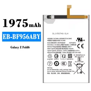 Batería EB-BF956ABY para Samsung Galaxy Z Fold 6