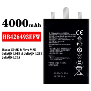 Batería HB426493EFW para HUAWEI Honor 50 SE / Nova 9 SE