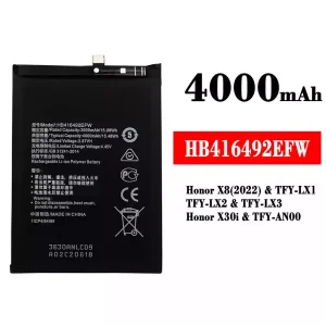 Batería HB416492EFW para HUAWEI Honor X8(2022) / Honor X30i