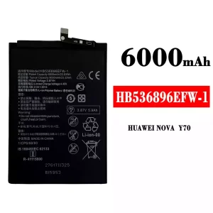 Batería HB536896EFW-1 para HUAWEI NOVA Y70