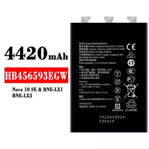 Batería HB456593EGW para HUAWEI Nova 10 SE