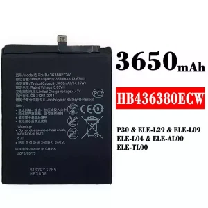 Batería HB436380ECW para HUAWEI P30