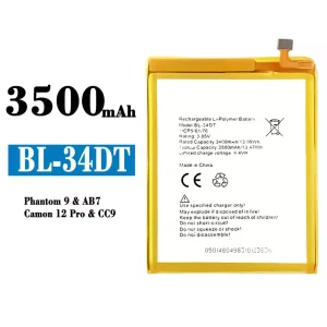 Batería BL-34DT para Tecno Phantom 9/ Camon 12 Pro