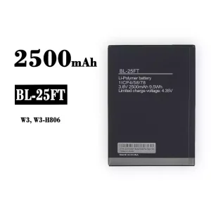 Batería BL-25FT para Tecno W3, W3-H806
