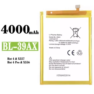 Batería BL-39AX para Infinix Hot 4 /Hot 4 Pro