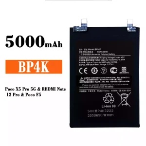 Batería BP4K para Xiaomi Poco X5 Pro 5G / REDMI Note 12 Pro / Poco F5