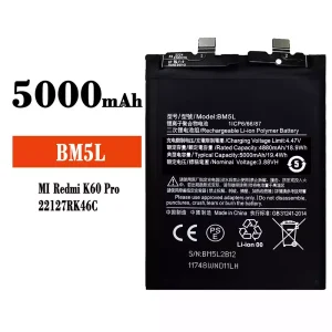 Batería BM5L para Xiaomi Redmi K60 Pro