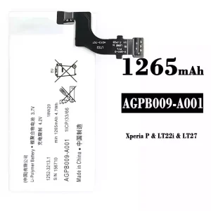 Batería AGPB009-A001 para Sony Xperia P/ LT22i / LT27