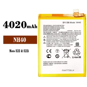 Batería NH40 para Motorola MOTO E22 / E22i
