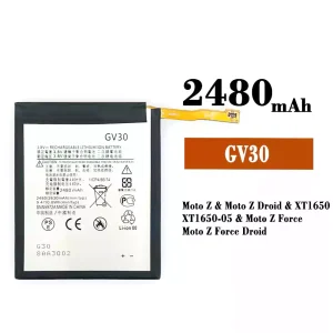 Batería GV30 para Motorola Moto Z / Moto Z Droid / Moto Z Force / Moto Z Force Droid