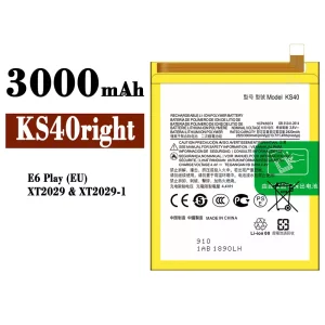 Batería KS40right para Motorola E6 Play