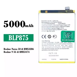 Batería BLP875 para OPPO Realme Narzo 50 / Realme 9 5G