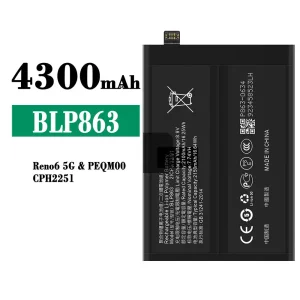 Batería BLP863 para OPPO RENO 6 5G