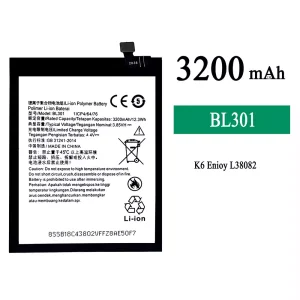 Batería BL301 para Lenovo K6 Enjoy