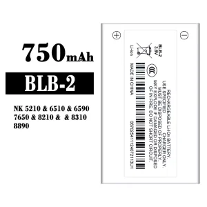 Batería BLB-2 para Nokia NK 5210/6510/6590/7650/8210/8310/8890