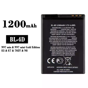 Batería BL-4D para Nokia N97 mini/E5/E7/702T/N8