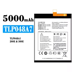 Batería TLP048A7 TLP048A1 para Alcatel 20SE/30SE