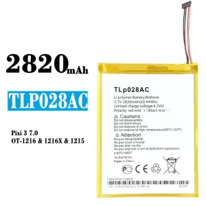 Batería TLp028AC para Alcatel Pixi 3 7.0