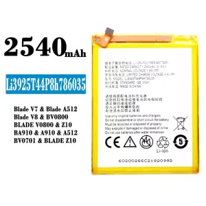 Batería Li3925T44P8h786035 para ZTE Blade V7/Blade V8/Blade Z10