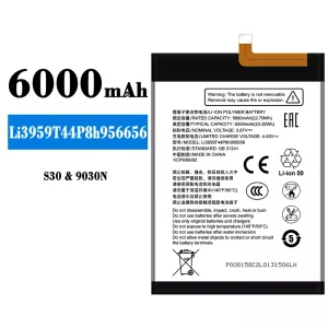 Batería Li3959T44P8h956656 para ZTE S30