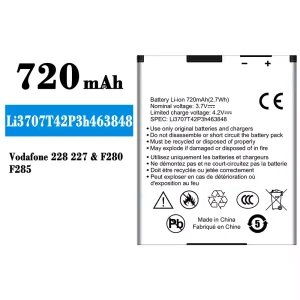 Batería Li3707T42P3h463848 para ZTE Vodafone 228 227/F280/F285