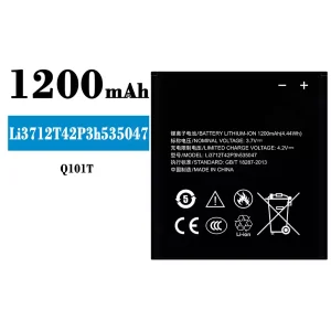 Batería Li3712T42P3h535047 para ZTE Q101T