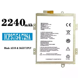 Batería ICP37/54/72SA para ZTE A310