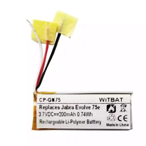 Batería de los auriculares Jabra HSC100W,Evolve 75e,AHB621333H