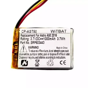 Batería de los auriculares Astro A50,Astro A20,Astro A38,HyperX Cloud Core Wireless