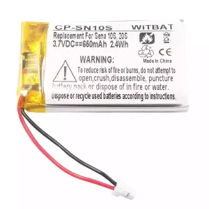 Batería de los auriculares Sena 10S,20S,Sena 30K SP46,Sena Tufftalk Lite,Sena 10S-01,Sena 20s-01,Sena 20s evo,Sena 30K-01D,802540