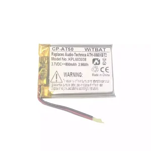 Batería de los auriculares Audio-Technica ATH-M50XBT2,ATHM50XBT,ATH-DSR9BT,ATH-DSR7BT,ATH-SR6BT,ATH-SR5BT,SR5BTBK,SR5BTWH,ATH-AR3BT