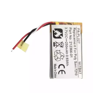 Batería de los auriculares Plantronics 216261-01,212366-01