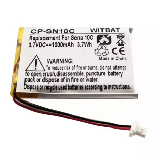 Batería de los auriculares Sena 10C 10C Pro Motorcycle Bluetooth Headset Camera